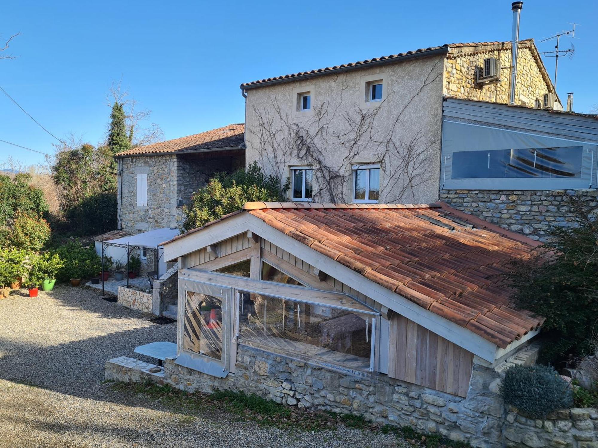 Le Mas De La Colombe Grospierres Exterior photo